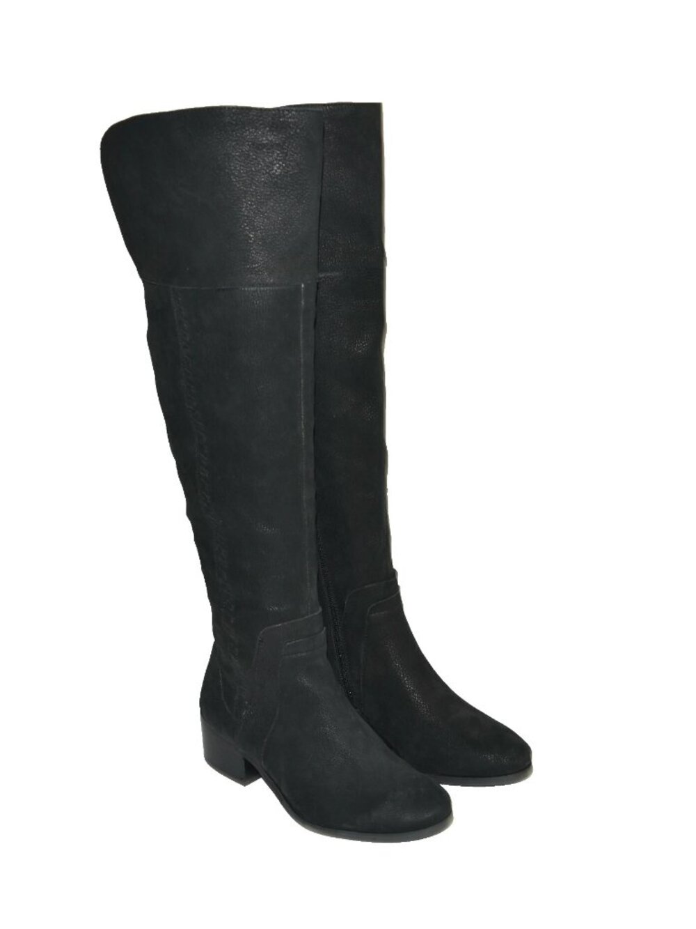 New! Vince Camuto Size 8 Kreston Over The Knee Boot Black Leather OTK DD18